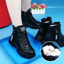 Indlæs billede til gallerivisning Varme High Top Martin-støvler i læder (Dame)