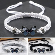 Indlæs billede til gallerivisning Armbånd med sommerfuglevedhæng