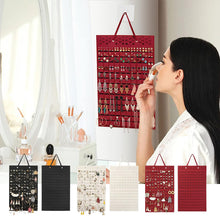 Indlæs billede til gallerivisning Hængende smykkeopbevaring i filt