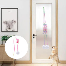 Indlæs billede til gallerivisning Hængende plysforet fjeder kattelegetøj