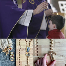 Indlæs billede til gallerivisning Rosenkrans træplade