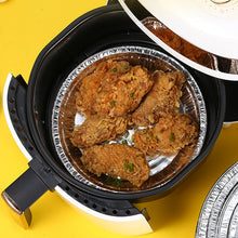 Indlæs billede til gallerivisning Rund stanniolbakke Mikrobølgeluftfriturefoliebakke