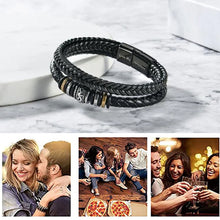 Indlæs billede til gallerivisning Jeg vil altid være med dig- dobbeltflettet armbånd