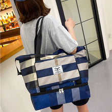 Indlæs billede til gallerivisning Checkered holdall with large capacity