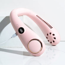 Indlæs billede til gallerivisning 2022 ny bærbar halsventilator med digital skærm