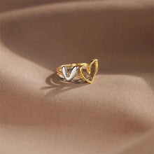 Indlæs billede til gallerivisning Til mit barnebarn todelt ring i forskudt form