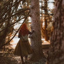 Indlæs billede til gallerivisning Rygsæk i lærred med bladmønster