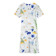 Indlæs billede til gallerivisning Kjole med trykt afslappet kjole med rund hals