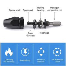 Indlæs billede til gallerivisning Nittepistolhoved og nittemøtrikker