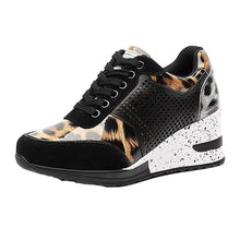 Indlæs billede til gallerivisning Høje sneakers med kilehæl til kvinder