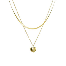 Indlæs billede til gallerivisning kvinders dobbelt lagdelt kærlighed halskæde