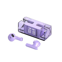 Indlæs billede til gallerivisning Trådløse øretelefoner med gennemsigtigt etui