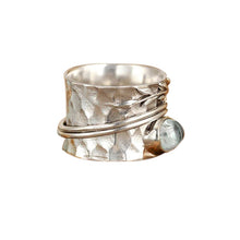 Indlæs billede til gallerivisning Blad krystal Zircon Drejelig dekompressionsring