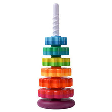 Indlæs billede til gallerivisning Roterende regnbuefarvet legetøj