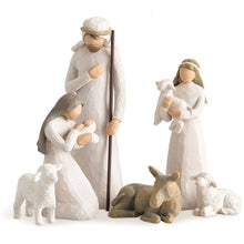 Indlæs billede til gallerivisning Willow Tree Nativity Figurines 6 PCs Resin Easter Ornament