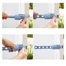 Indlæs billede til gallerivisning Foldbar vægmonteret tøjbøjle