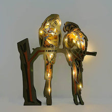 Indlæs billede til gallerivisning Wooden Carved Animal Ornaments (With Lights)