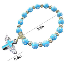 Indlæs billede til gallerivisning Armbånd med englevinger og kors