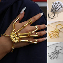 Indlæs billede til gallerivisning Skeletarmbånd i metal