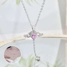 Indlæs billede til gallerivisning Pink englevinge halskæde