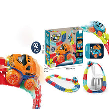 Indlæs billede til gallerivisning Elektrisk bil med høj hastighed med lys og bilbane, der kan bygges