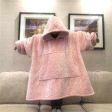 Indlæs billede til gallerivisning Hyggeligt overdimensioneret tæppesweatshirt med ærmer og hætte (Voksne&børn)