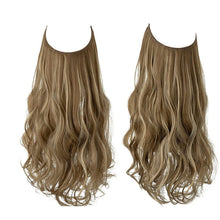 Indlæs billede til gallerivisning Kunstig naturlig usynlig lang krøllet hår forlængelse