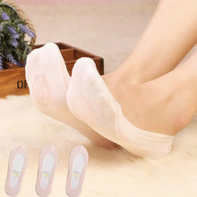 Indlæs billede til gallerivisning Skridsikre usynlige lavtskårne sokker