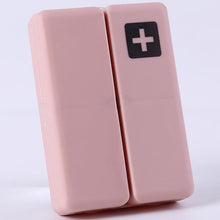 Indlæs billede til gallerivisning Bærbart pille-etui med 7 kompartementer