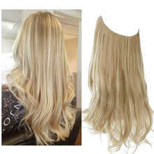 Indlæs billede til gallerivisning Kunstig naturlig usynlig lang krøllet hår forlængelse