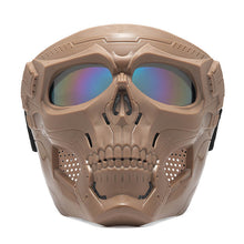 Indlæs billede til gallerivisning Ride/MC kraniemaske med briller