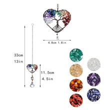 Indlæs billede til gallerivisning Livets træ solfanger krystalvindklokker