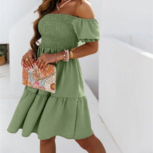 Indlæs billede til gallerivisning Rygløs en-skulder kjole
