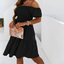 Indlæs billede til gallerivisning Rygløs en-skulder kjole
