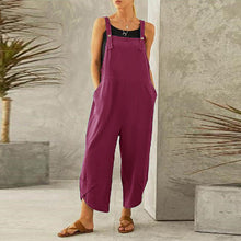 Indlæs billede til gallerivisning Ensfarvet afslappet jumpsuit (Dame)
