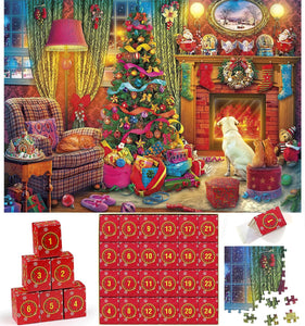 🎅🧩Adventskalender 2023 jule-puslespil🎁