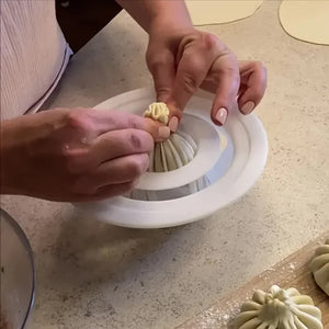Blomsterformet bolle- og dumplingsmaskine