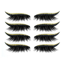 Indlæs billede til gallerivisning Genanvendelige eyeliner og øjenvippeklistermærker (4 par)

