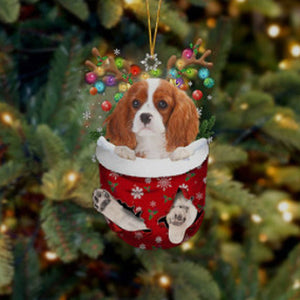 Julesok vedhæng med hund