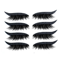 Indlæs billede til gallerivisning Genanvendelige eyeliner og øjenvippeklistermærker (4 par)
