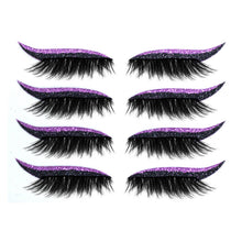 Indlæs billede til gallerivisning Genanvendelige eyeliner og øjenvippeklistermærker (4 par)

