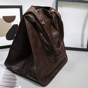 Kvinder Oversize Weekender læder håndtasker