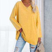 Indlæs billede til gallerivisning Drop Sleeve Bluse med V-udskæring
