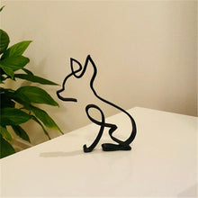 Indlæs billede til gallerivisning Hund minimalistisk kunstskulptur
