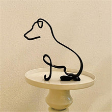 Indlæs billede til gallerivisning Hund minimalistisk kunstskulptur
