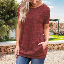 Indlæs billede til gallerivisning Rund hals med korte manchetter
