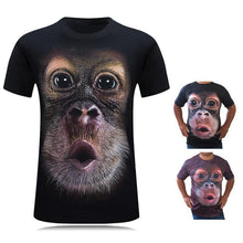Indlæs billede til gallerivisning Sjov Gorilla 3D T-shirt
