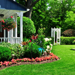 Smukke sommer flerfarvede blomster Wind Spinner