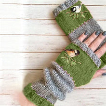 Indlæs billede til gallerivisning Varme patchwork-broderede handsker
