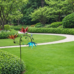 Smukke sommer flerfarvede blomster Wind Spinner